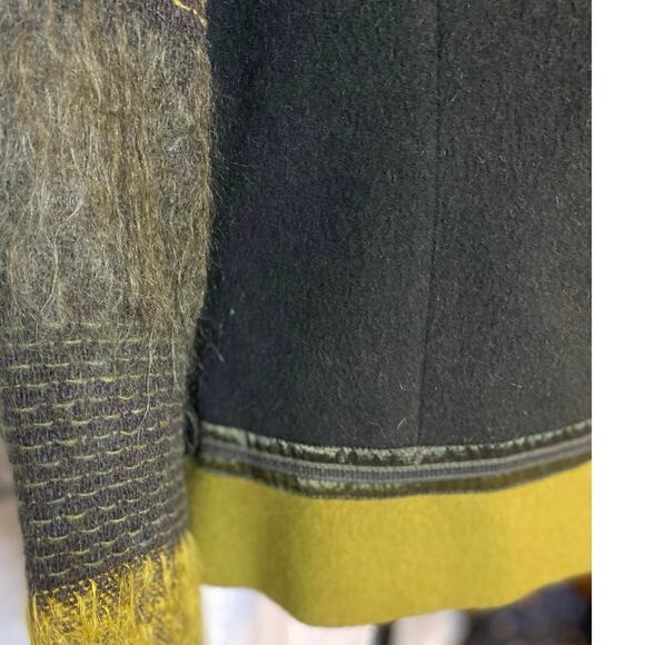 DIDIER PARAKIAN French Designer Wool Blend Jacket Sz 44/14 Multi texture - Picture 4 of 8